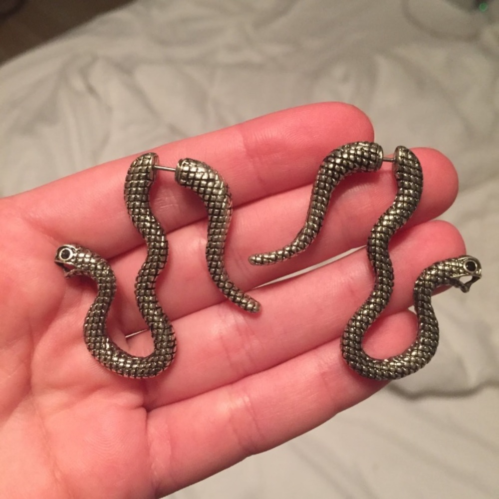 Snake earrings